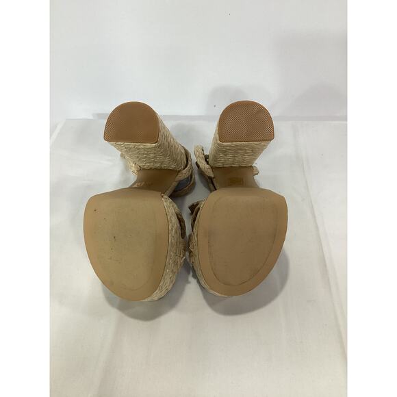 Jeffrey Campbell Tan Platform Sandals with Ankle Strap - Picture 5 of 5